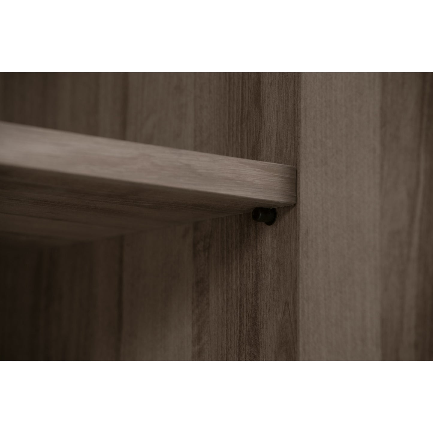 DUBLIN 2 Door Low Wardrobe - Dark Oak