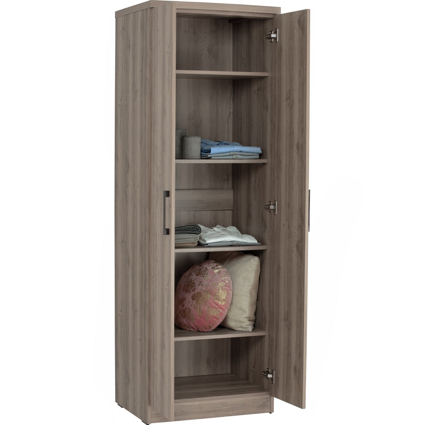 DUBLIN 2 Door Wardrobe A - Dark Oak