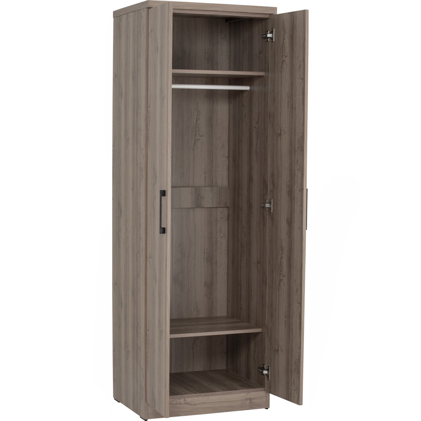DUBLIN 2 Door Wardrobe B - Dark Oak