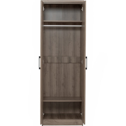 DUBLIN 2 Door Wardrobe B - Dark Oak