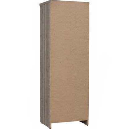 DUBLIN 2 Door Wardrobe B - Dark Oak