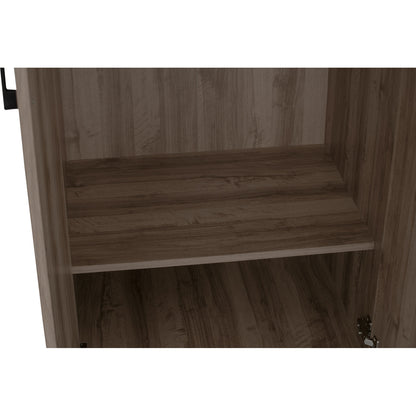 DUBLIN 2 Door Wardrobe B - Dark Oak
