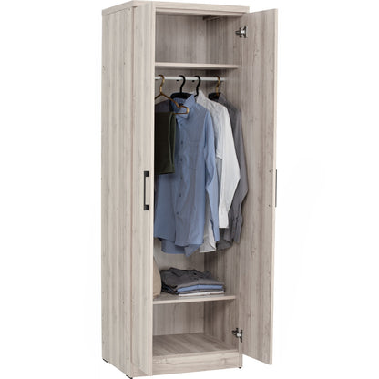 DUBLIN 2 Door Wardrobe B - Light Oak