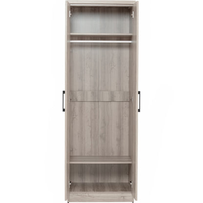 DUBLIN 2 Door Wardrobe B - Light Oak
