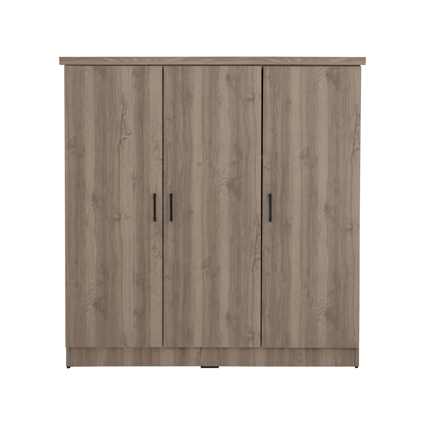 DUBLIN 3 Door Low Wardrobe - Dark Oak