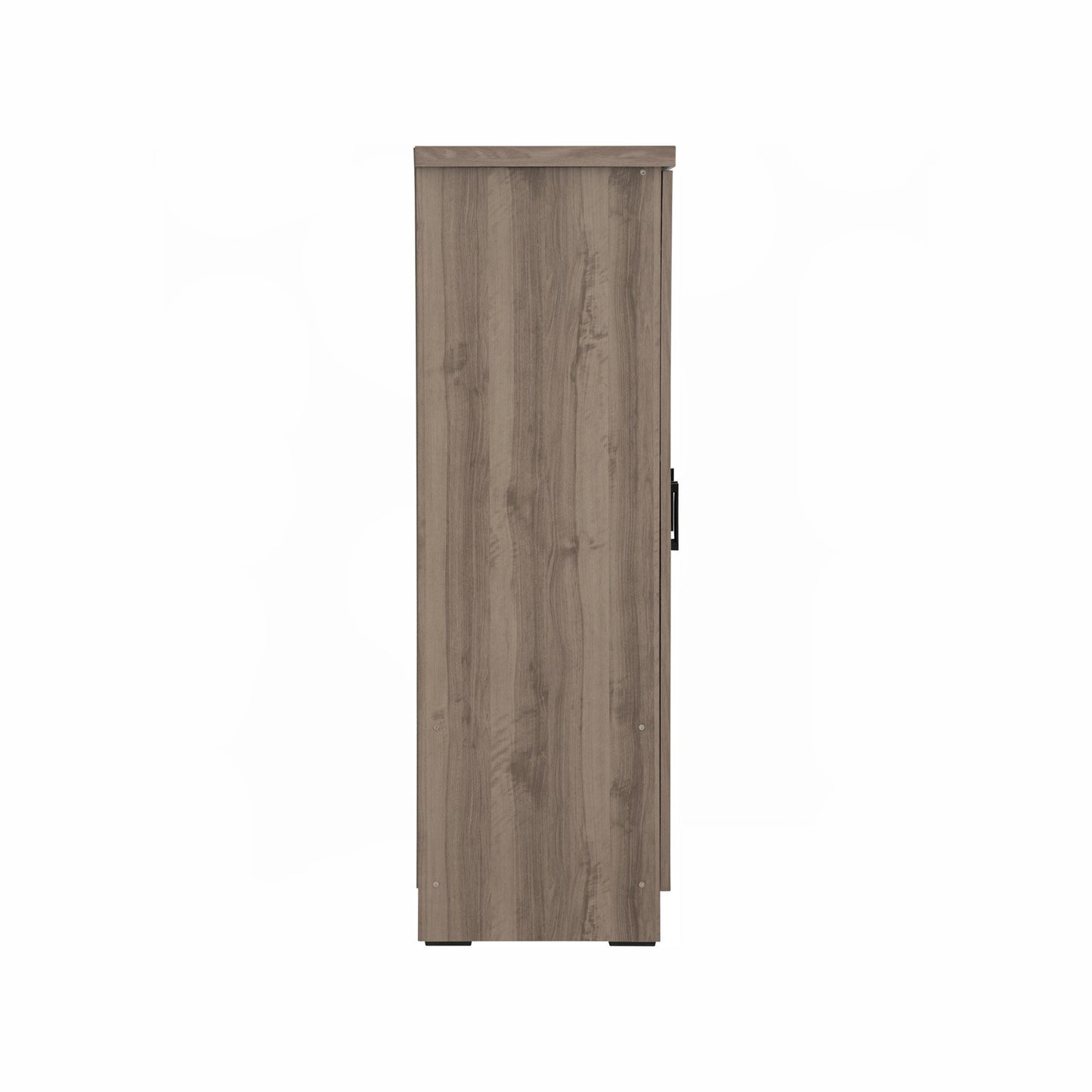 DUBLIN 3 Door Low Wardrobe - Dark Oak