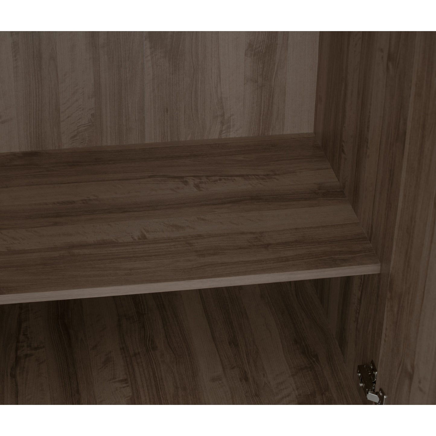 DUBLIN 3 Door Low Wardrobe - Dark Oak