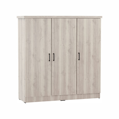 DUBLIN 3 Door Low Wardrobe - Light Oak