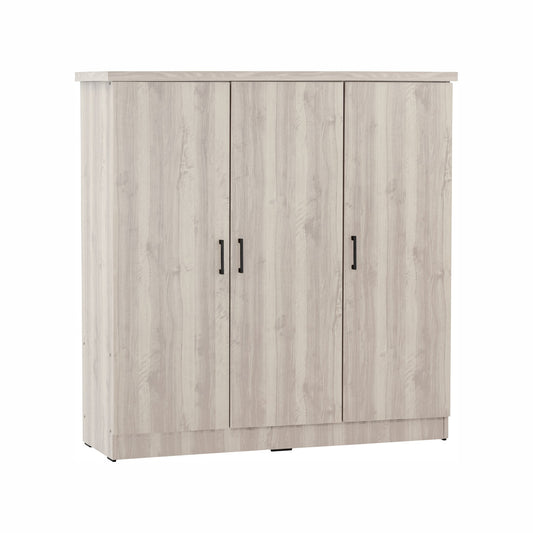 DUBLIN 3 Door Low Wardrobe - Light Oak