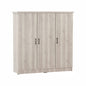 DUBLIN 3 Door Low Wardrobe - Light Oak