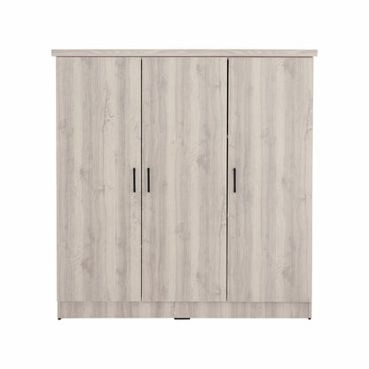 DUBLIN 3 Door Low Wardrobe - Light Oak