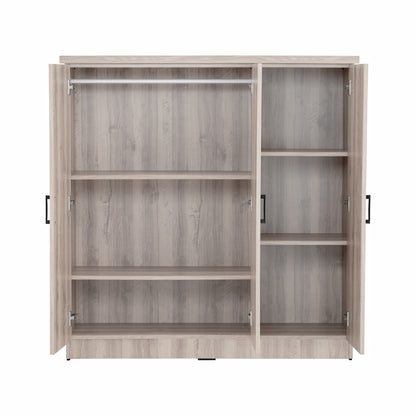 DUBLIN 3 Door Low Wardrobe - Light Oak