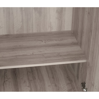 DUBLIN 3 Door Low Wardrobe - Light Oak