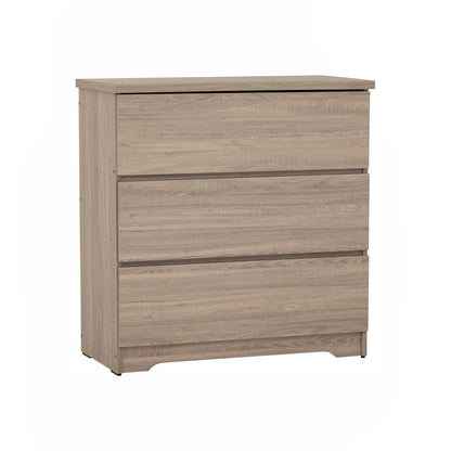 DUBLIN 3 Drawer Cabinet - Dark Oak