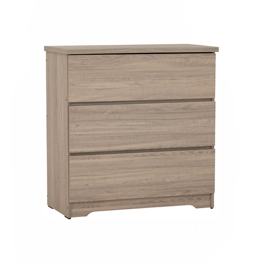 DUBLIN 3 Drawer Cabinet - Dark Oak