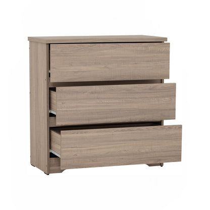 DUBLIN 3 Drawer Cabinet - Dark Oak