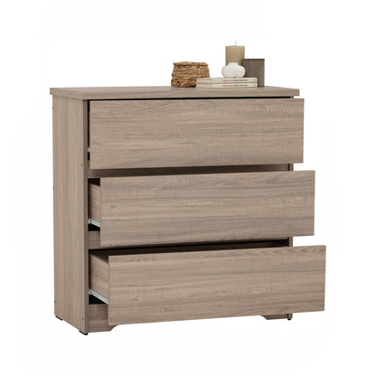 DUBLIN 3 Drawer Cabinet - Dark Oak