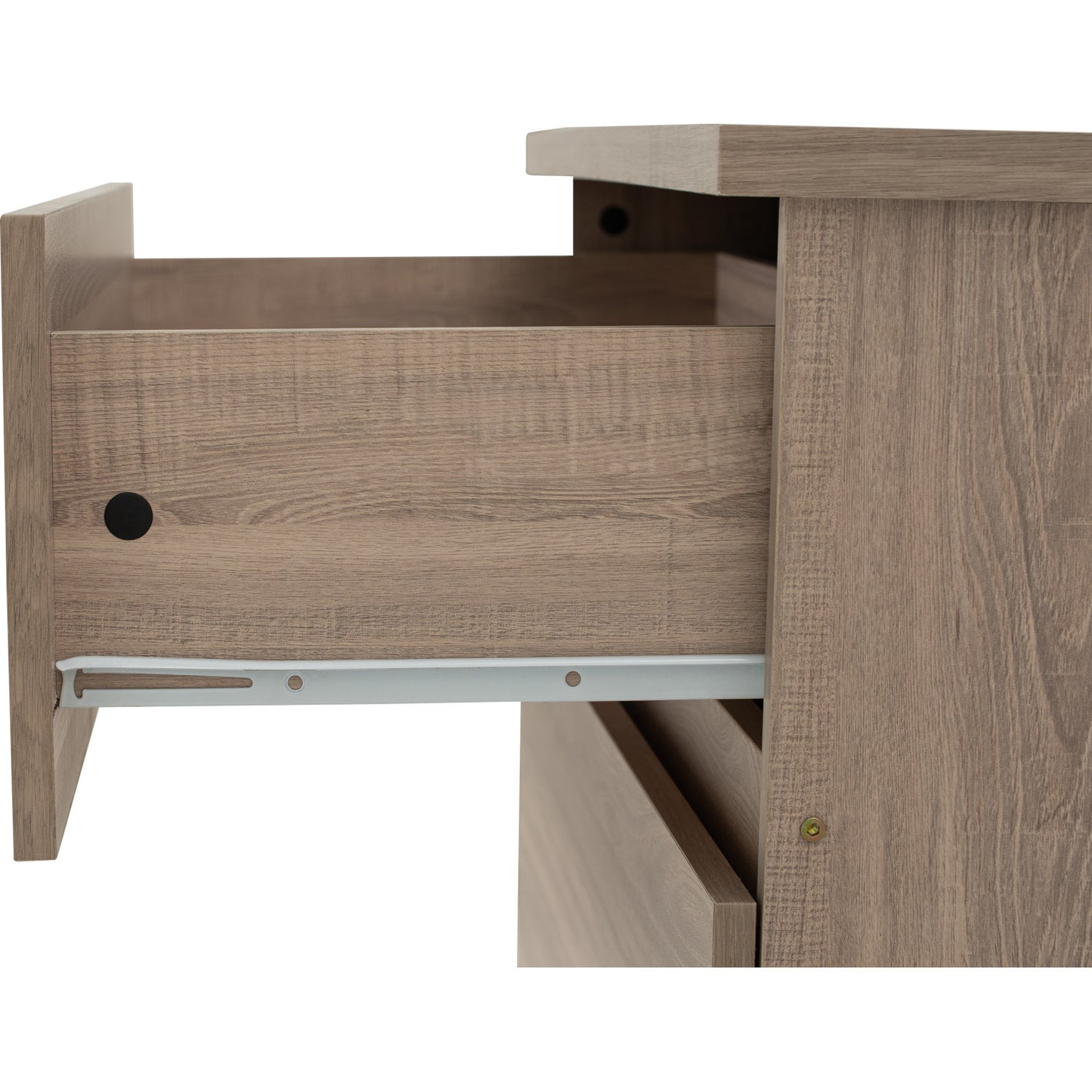 DUBLIN 3 Drawer Cabinet - Dark Oak