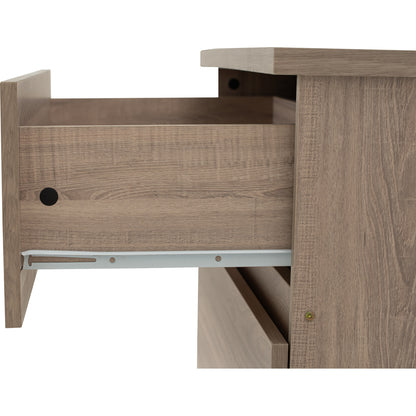 DUBLIN 3 Drawer Cabinet - Dark Oak
