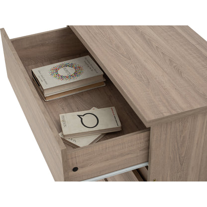 DUBLIN 3 Drawer Cabinet - Dark Oak