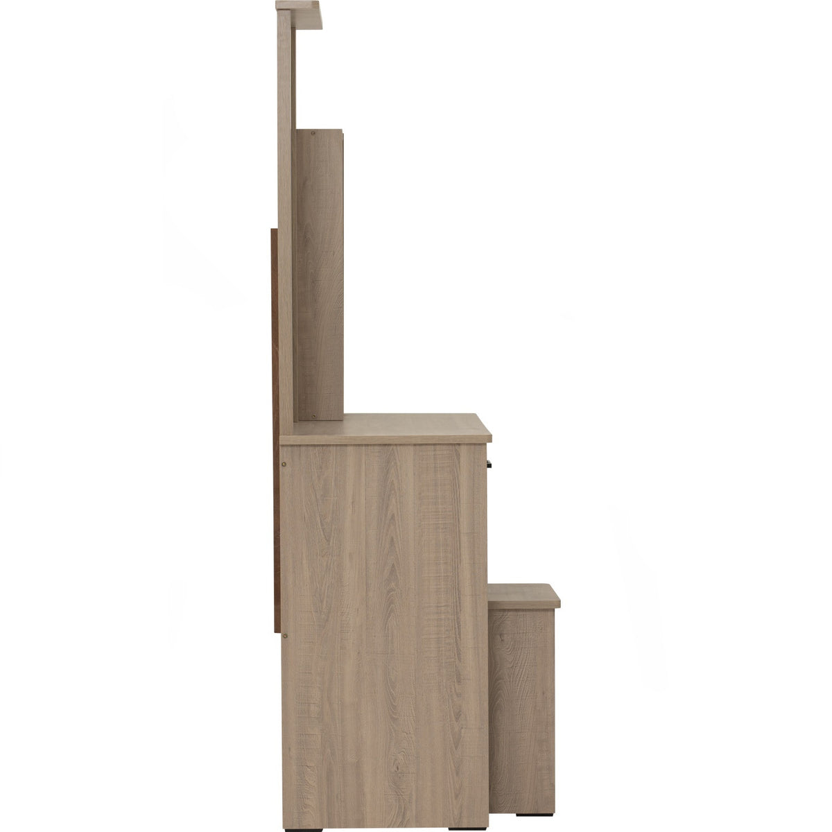 DUBLIN Dressing Table With Stool - Dark Oak