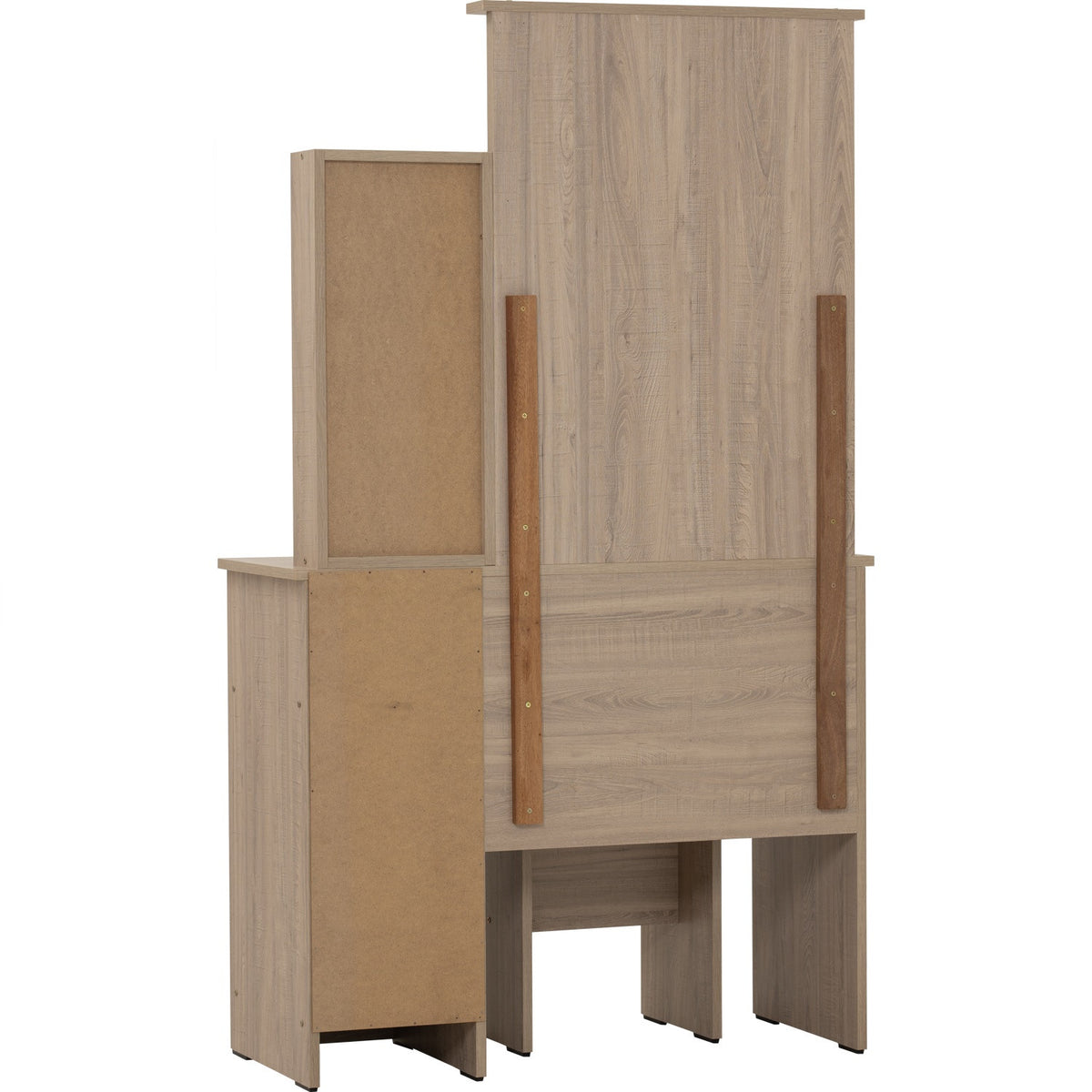 DUBLIN Dressing Table With Stool - Dark Oak