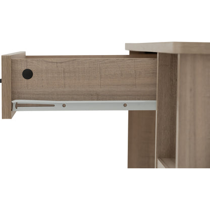 DUBLIN Dressing Table With Stool - Dark Oak