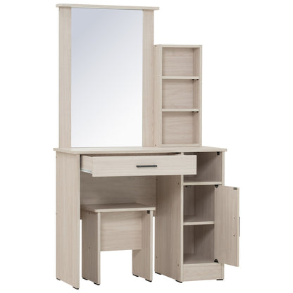 DUBLIN Dressing Table With Stool - Light Oak
