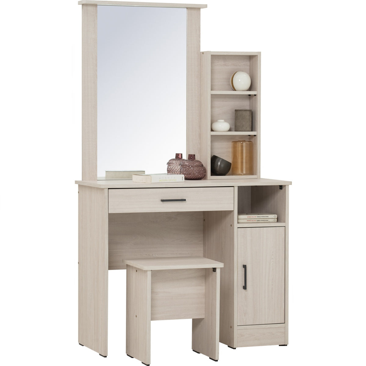 DUBLIN Dressing Table With Stool - Light Oak