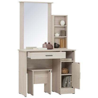 DUBLIN Dressing Table With Stool - Light Oak