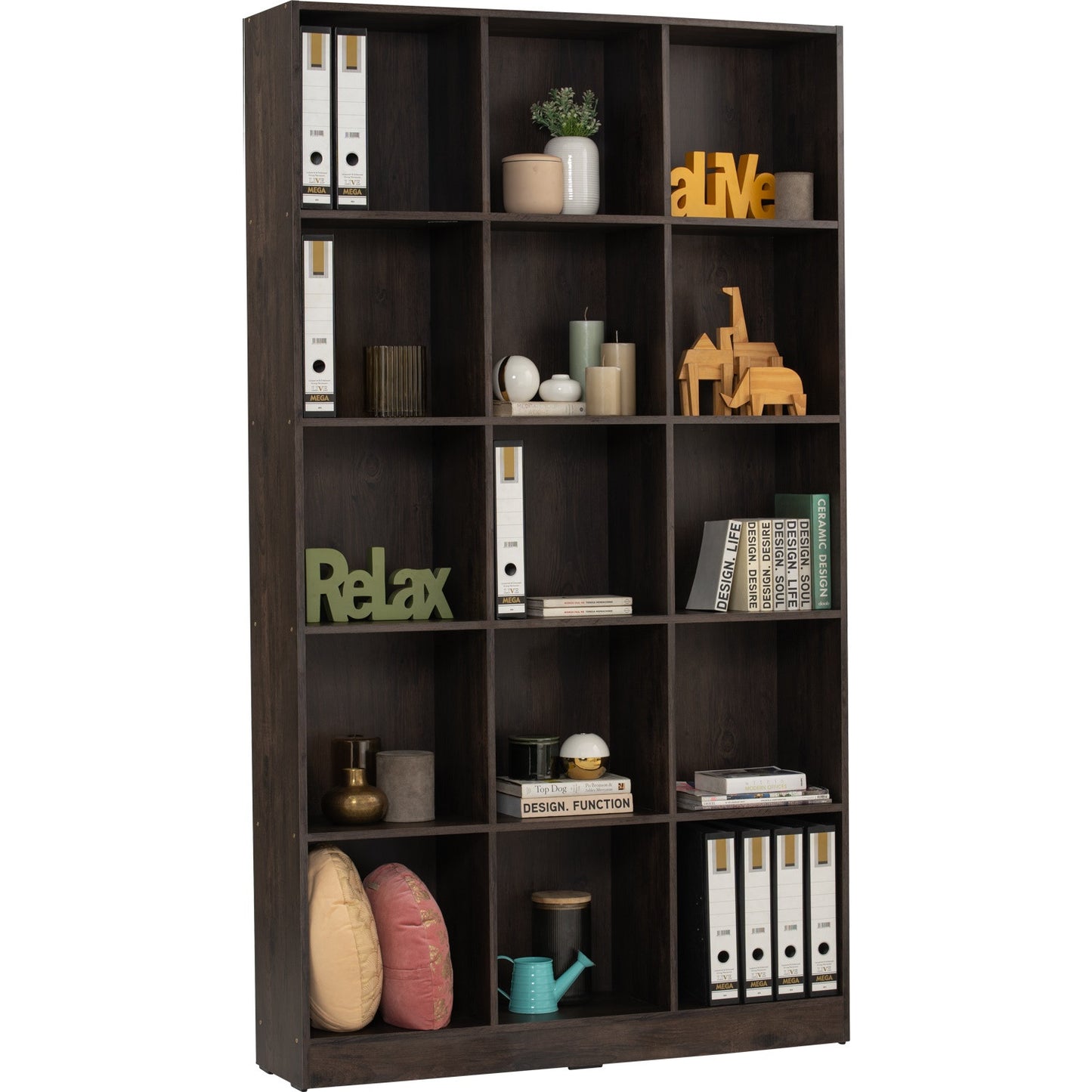 ECO File Cabinet (15 Compartment) - Walnut