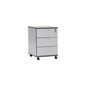 ECO 3 Drawer Mobile Pedestal - Grey