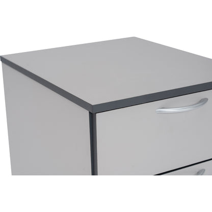 ECO 3 Drawer Mobile Pedestal - Grey