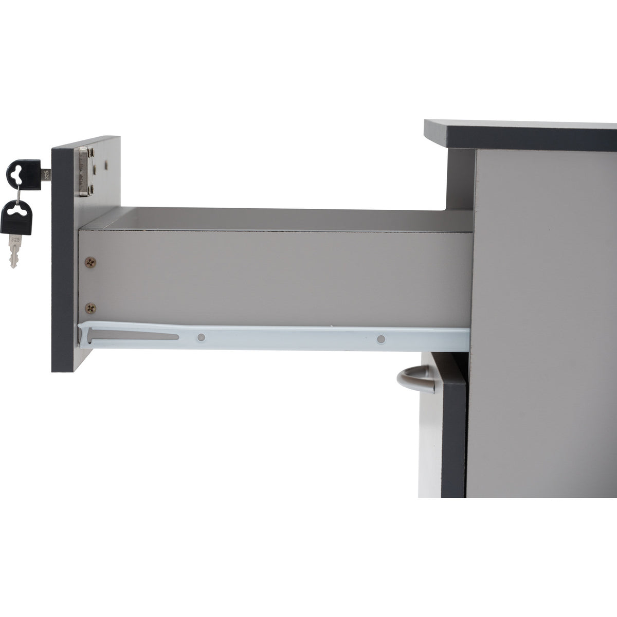 ECO 3 Drawer Mobile Pedestal - Grey
