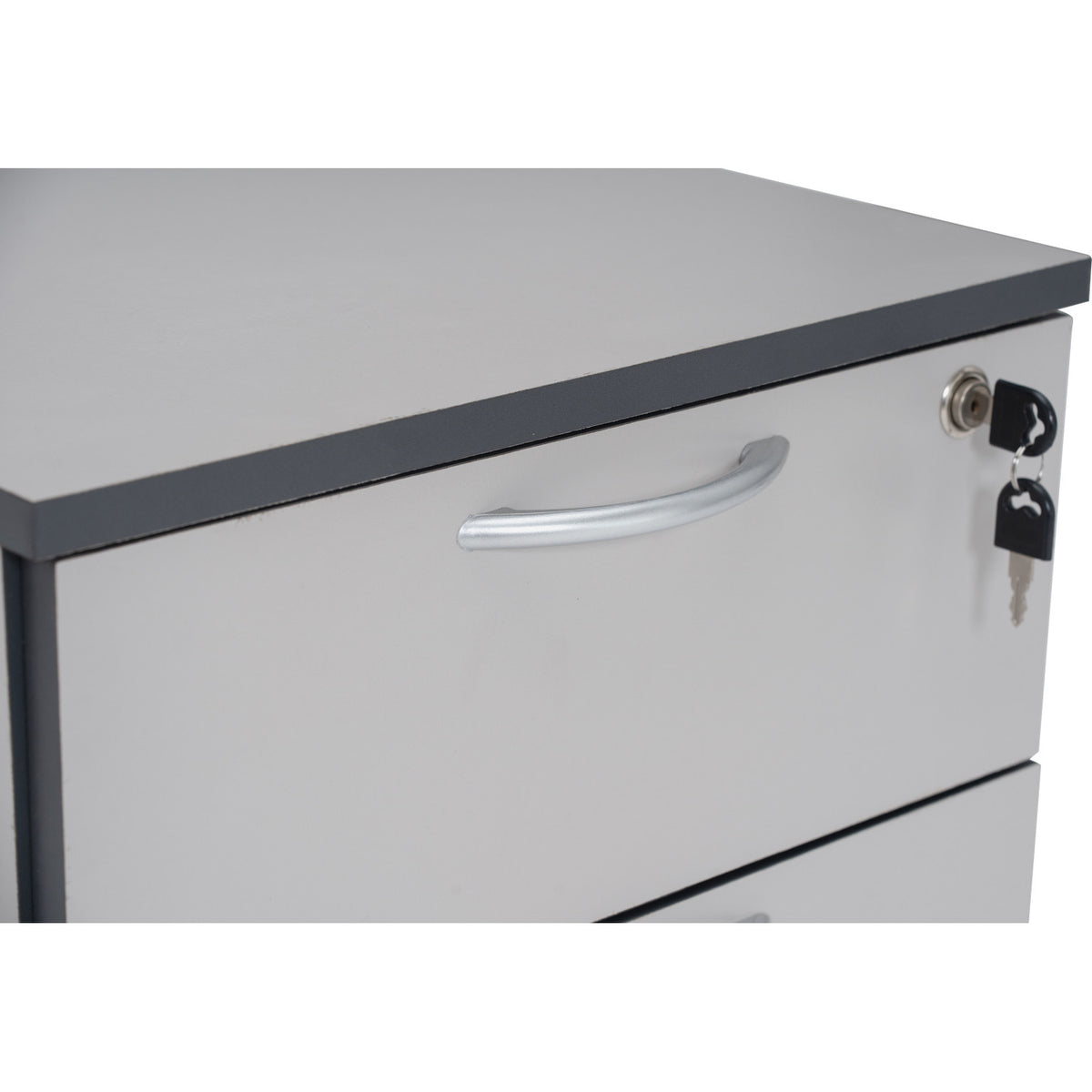 ECO 3 Drawer Mobile Pedestal - Grey