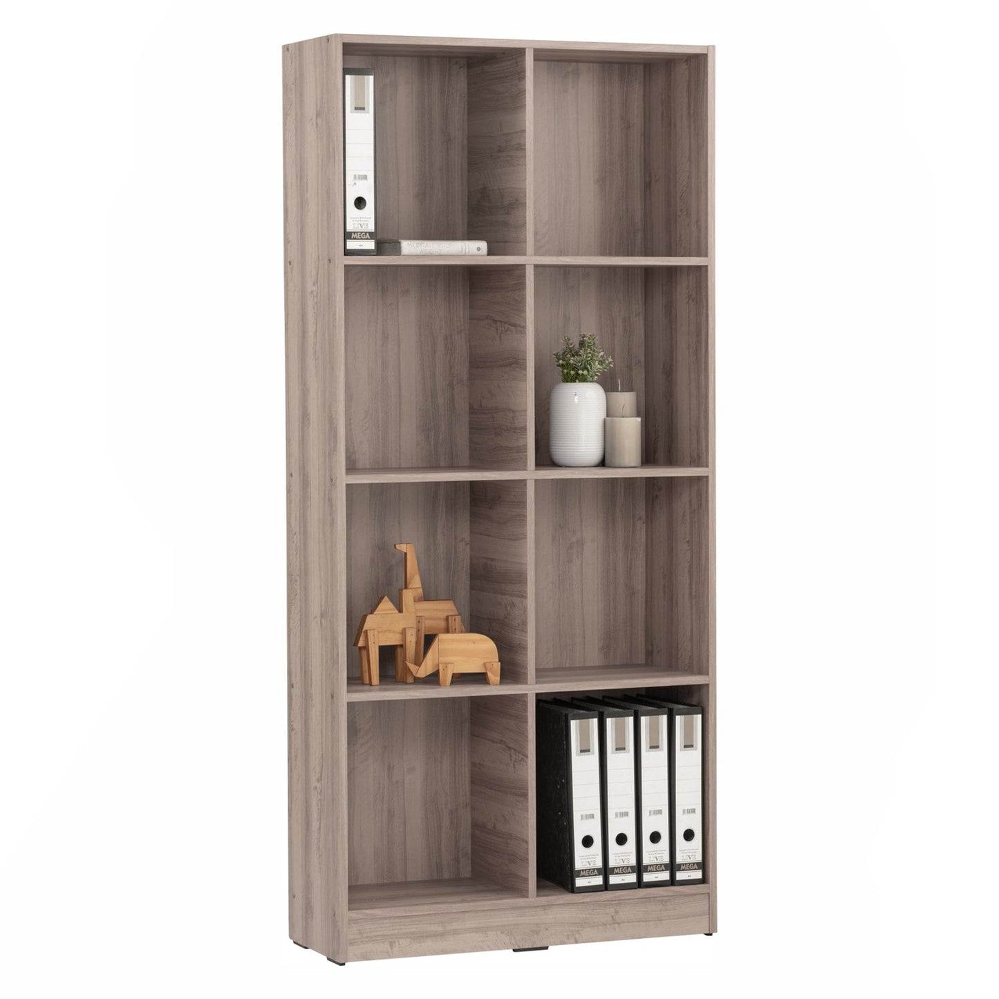 ECO File Cabinet (8 Compartment) - Dark Oak