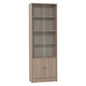 ECO File Cabinet With Glass - Dark Oak