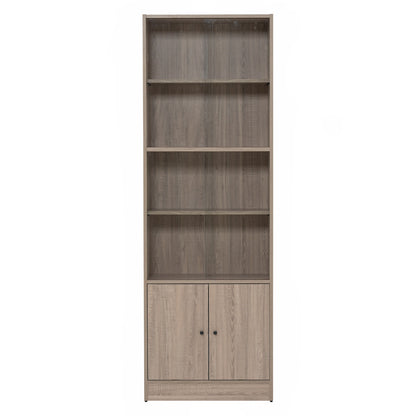 ECO File Cabinet With Glass - Dark Oak