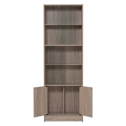 ECO File Cabinet With Glass - Dark Oak