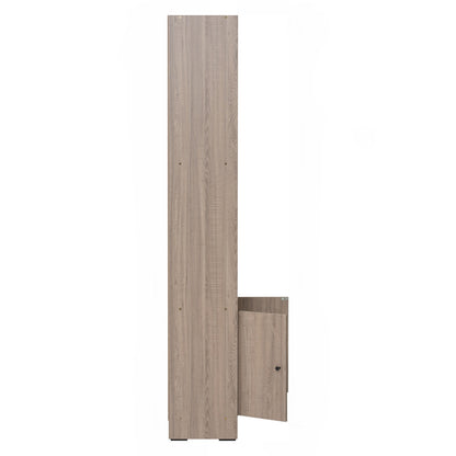 ECO File Cabinet With Glass - Dark Oak