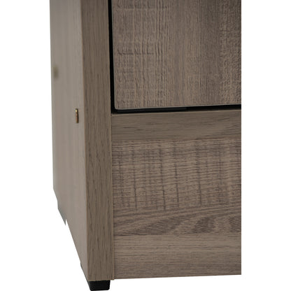 ECO File Cabinet With Glass - Dark Oak