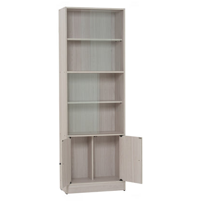 ECO File Cabinet With Glass - Light Oak