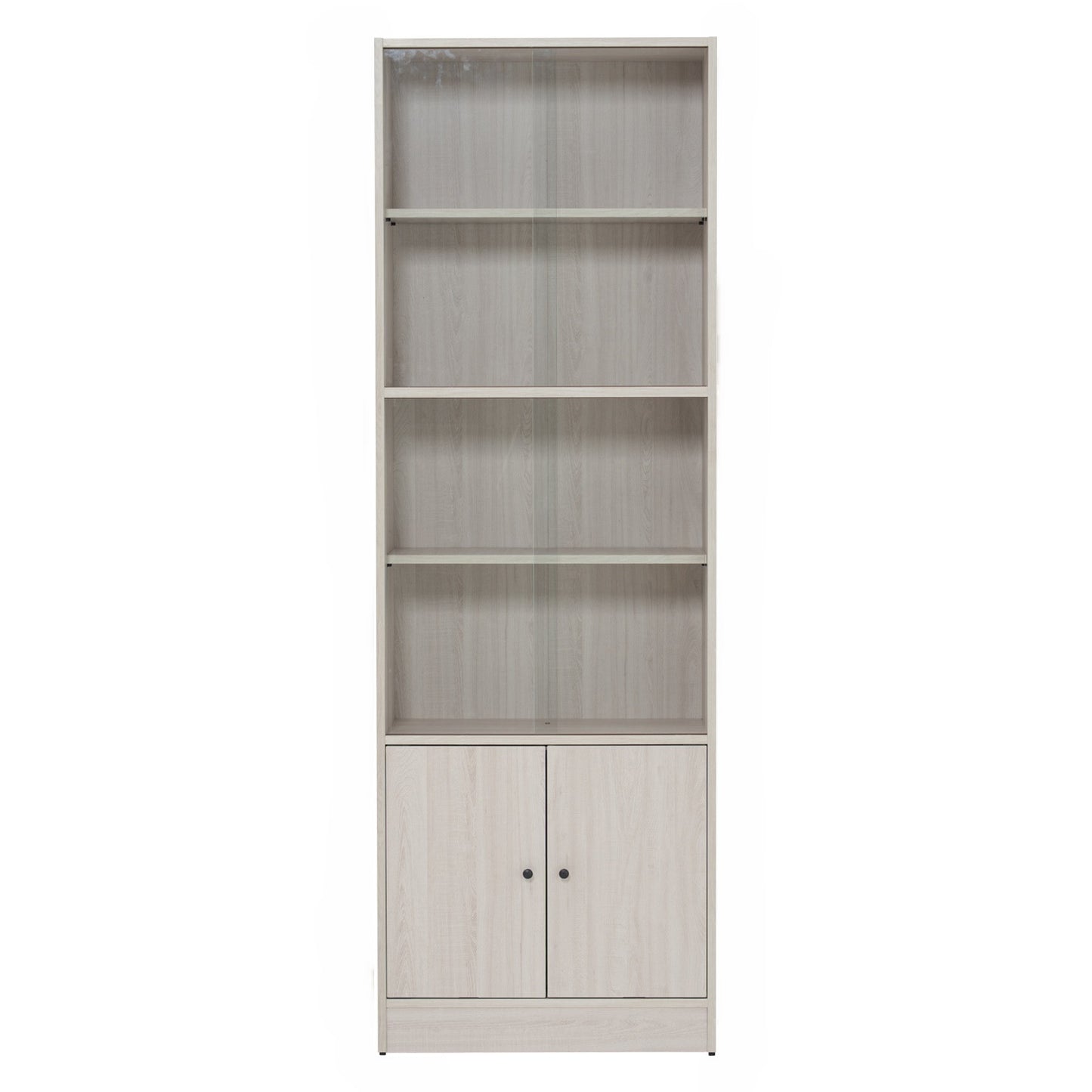 ECO File Cabinet With Glass - Light Oak