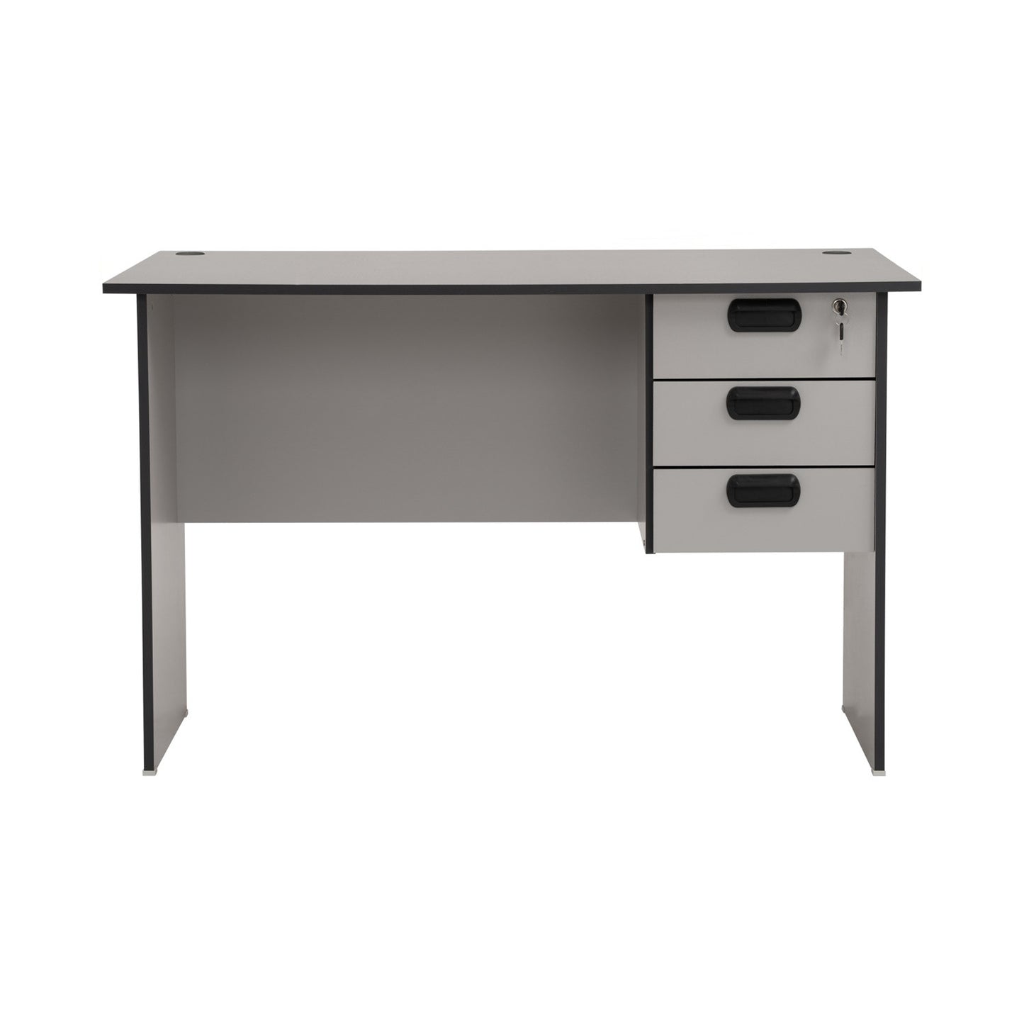 ECO Office Table With 2 Cable Hole - Grey (1200L x 710W)
