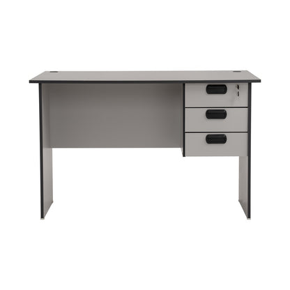 ECO Office Table With 2 Cable Hole - Grey (1200L x 710W)