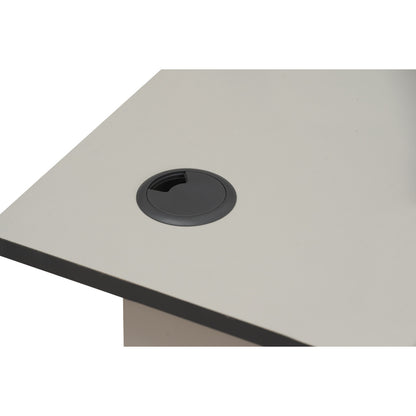 ECO Office Table With 2 Cable Hole - Grey (1200L x 710W)