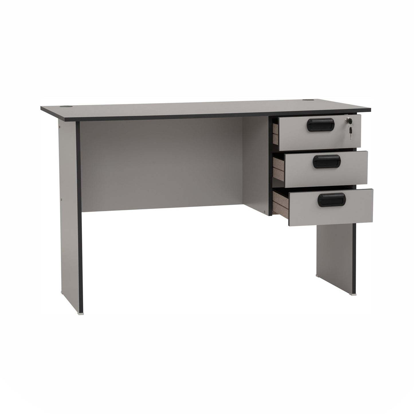 ECO Office Table With 2 Cable Hole - Grey (1200L x 575W)