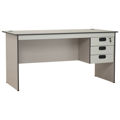 ECO Office Table With 2 Cable Hole - Grey (1500L)