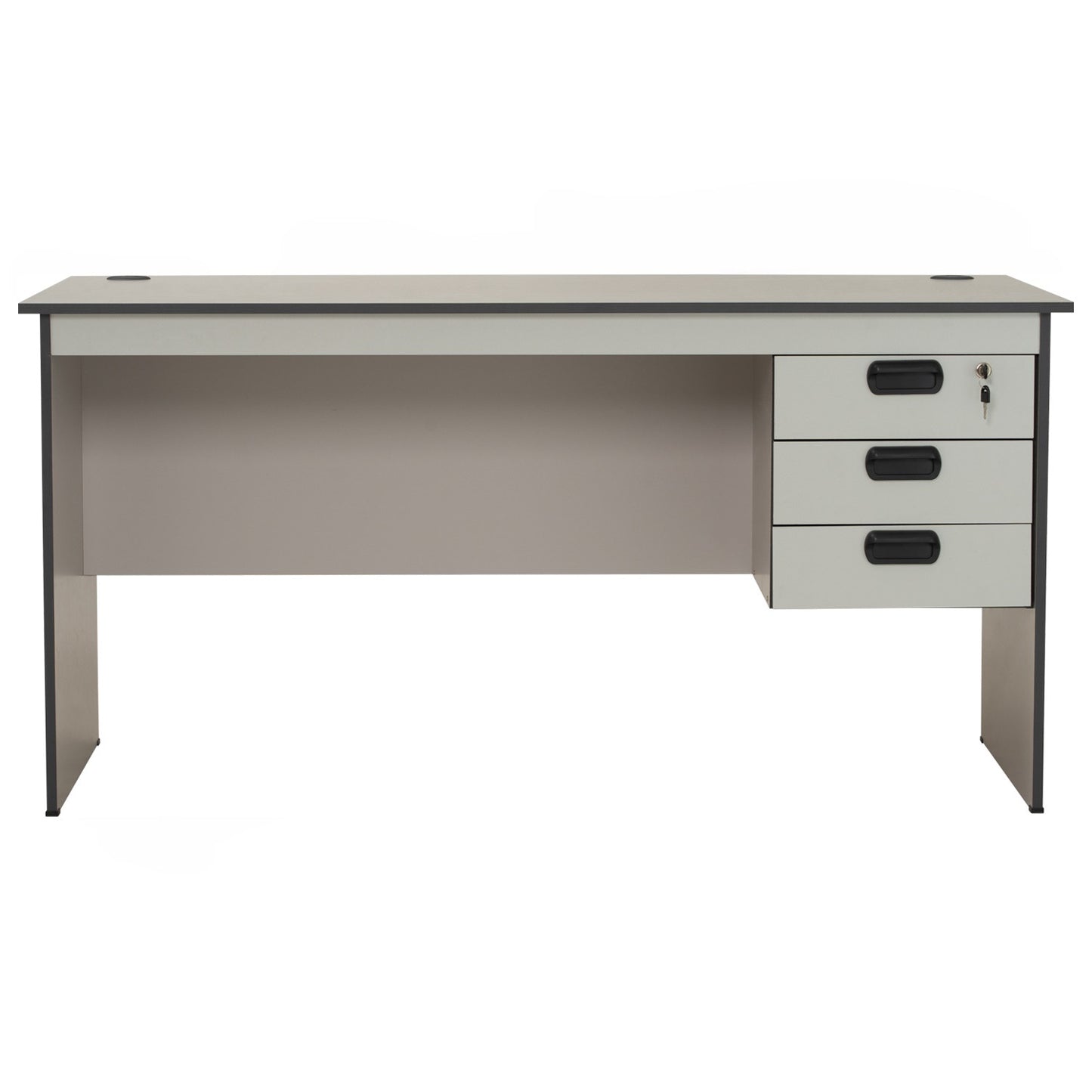 ECO Office Table With 2 Cable Hole - Grey (1500L)
