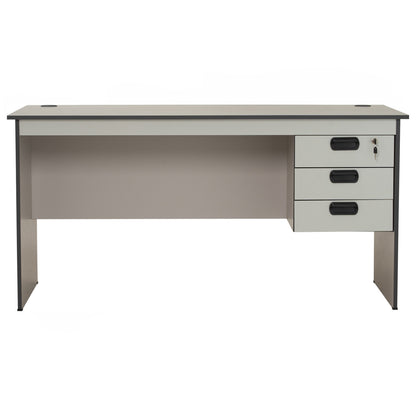 ECO Office Table With 2 Cable Hole - Grey (1500L)